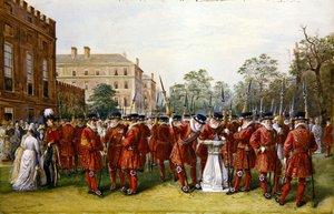 Die Parade der Yeoman of the Guard im Clarence House von Nicholas Chevalier