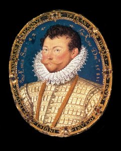 Porträt von Sir Francis Drake, 1581 von Nicholas Hilliard