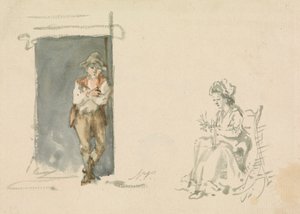 Figurenstudien: Stehender Junge von Nicholas Pocock