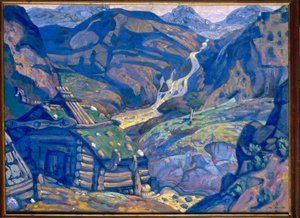 Dekor für "Peer Gynt" von Henrik Ibsen, 1912 von Nicholas Roerich