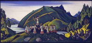 Dekor für das Ballett "Das Frühlingsopfer" von Igor Strawinsky, 1945