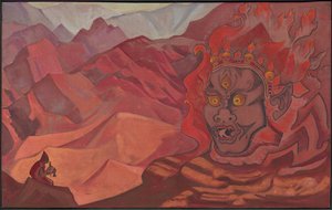 Dorje, der Mutige, "Banner des Ostens" Serie, 1925 von Nicholas Roerich