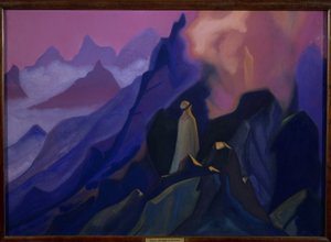 Der Prophet Mohammed auf dem Berg Hira. von Nicholas Roerich