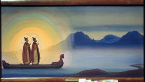 Die Heiligen Boris und Gleb von Nicholas Roerich