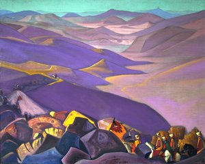 Mongolei, Dschingis Khan, 1938 von Nicholas Roerich