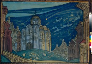Putivi. Bühnenbild für die Oper "Fürst Igor" von Alexander Borodin von Nicholas Roerich