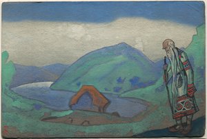 Der Weise, Dekor und Kostümentwurf für Strawinskys Ballett "Le Sacre du Printemps"