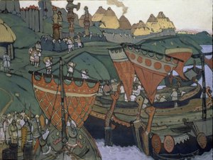 Die Slawen am Dnepr, 1905 von Nicholas Roerich