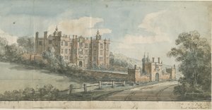 Beaudesert Halle und Park: Aquarell, 1770