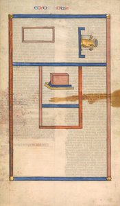 Grundriss des Tabernakels, eines von sechs illustrierten Blättern aus der Postilla