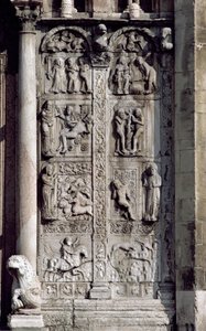 Detail von der Südseite der Westvorhalle von Nicholaus