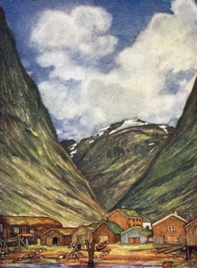 Norwegen: Schneebedeckter Berg bei Sundalsoren von Nico Jungman