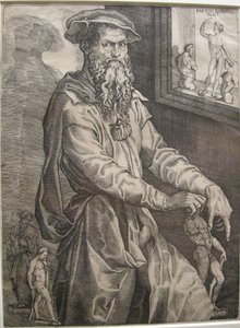 Porträt von Baccio Bandinelli von Nicolo della Casa