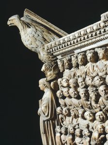 Pergamon oder Kanzel (Detail), Siena-Kathedrale, Toskana, 1265-1269 von Nicola Pisano