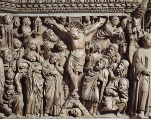 Die Kreuzigung (Detail) von Nicola Pisano