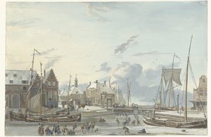 Winteransicht in Harlingen