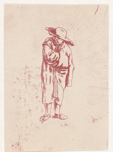 Mann mit Arm in seiner Jacke von Nicolaas Gerhard van Huffel
