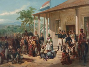 Die Unterwerfung von Prinz Diponegoro vor General De Kock