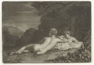 Landschaft mit zwei Nymphen