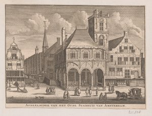 Ansicht des Alten Rathauses in Amsterdam