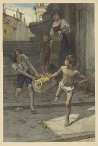 Straßenszene in einer italienischen Stadt