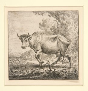 Die Gruppe der Kühe mit der Milchmagd von Nicolaes Berchem
