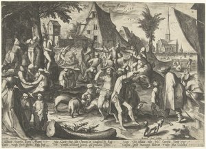 Bauernkirmes von Nicolaes Jansz. Clock