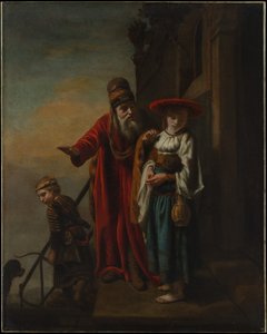 Abraham verstößt Hagar und Ismael von Nicolaes Maes