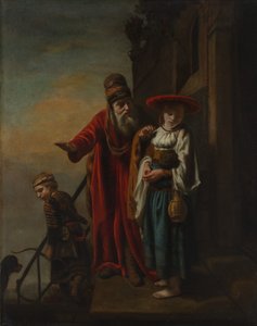 Abraham verabschiedet Hagar und Ismael, 1653 von Nicolaes Maes