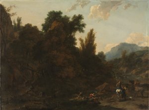 Schilfsammler, 1657 von Nicolaes Pietersz. Berchem