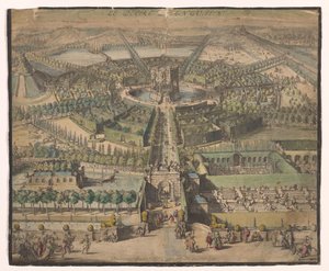 Ansicht des Parks von Enghien
