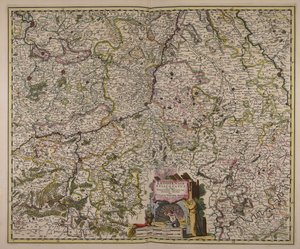 Leodiensis episcopatus in omnes subjacentes provincias distincté divisus von Nicolaes Visscher