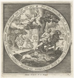 Vertreibung aus dem Paradies von Nicolaes de Bruyn