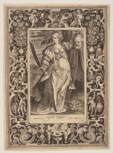 Judith, Platte sechs aus Die neun Helden von Nicolaes de Bruyn