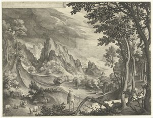 Moses wird von Gott am Berg Horeb angesprochen