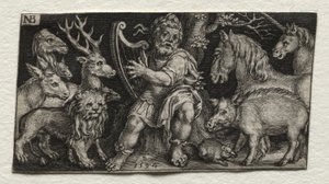 Orpheus bezaubert die Tiere