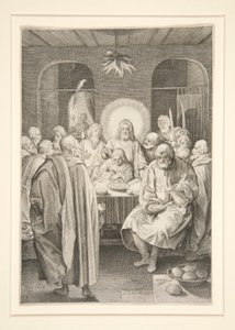 Das letzte Abendmahl (Passionsserie) von Nicolaes de Bruyn