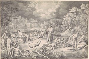 Vision von Ezechiel über das Tal der Gebeine von Nicolaes de Bruyn