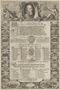 Allegorisches Porträt zu Ehren von Prinz Maurits, 1612 von Nicolaes van Geelkercken