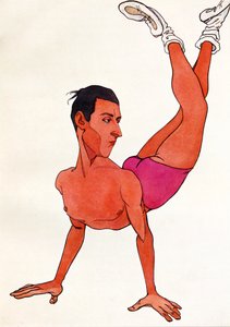 Karikatur von Sir Anton Dolin, ca. 1920er Jahre von Nicolai (1869 1937) Legat