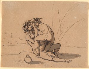 Hylas von den Nymphen umarmt