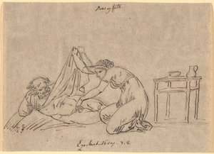 Ruth streichelt Boas von Nicolai Abildgaard