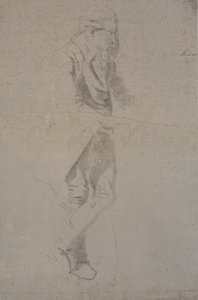 Stehender Herr im Kostüm von ca. 1770. Struensee? von Nicolai Abildgaard