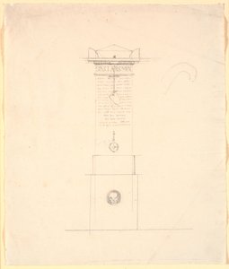 Entwurf für ein Denkmal für Sinclar (Sinclair) von Nicolai Abildgaard