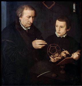Porträt des deutschen Kalligraphen und Mathematikers Johann Neudorfer der Ältere