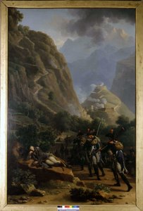 Napoleon am Fort de Bard - von Nicholas-Antoine Taunay, frühes 19. Jahrhundert.