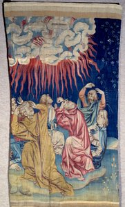 Der Vorhang der Offenbarung (1373-1383): das Feuer des Himmels (Dunkelheit). Tapisserie von Nicolas Bataille (1330-1405) von Nicolas Bataille