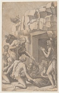 Christus im Limbus, nach Raphael, 1541