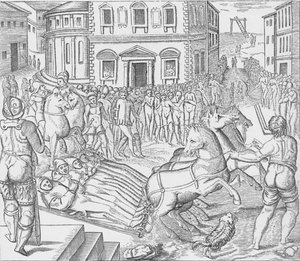 Hinrichtung von drei Kartäusermärtyrern, Tyburn, London, 1535, 1904