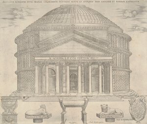 Pantheum Romanum nunc Mariae Cognomento von Nicolas Beatrizet